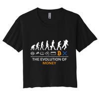The Evolution Of Money Funny Bitcoin Ripple Xrp To The Moon Crop Top