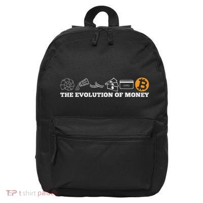 The Evolution Of Money Bitcoin Btc Crypto Cryptocurrency 16 in Basic Backpack