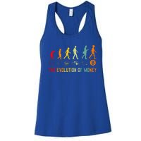 The Evolution Of Money Bitcoin Btc Crypto Cryptocurrency Women's Racerback Tank