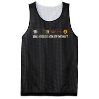 The Evolution Of Money Bitcoin Businessman Cryptocurrency Mesh Reversible Basketball Jersey Tank