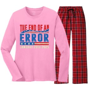 The End Of An Error January 20th 2025 Women's Long Sleeve Flannel Pajama Set 