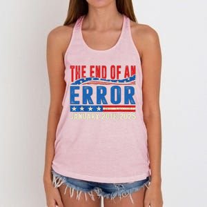 The End Of An Error January 20th 2025 Women's Knotted Racerback Tank