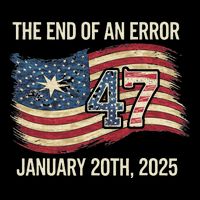The End Of An Error January 20 2025 Inauguration Metallic Star Ornament