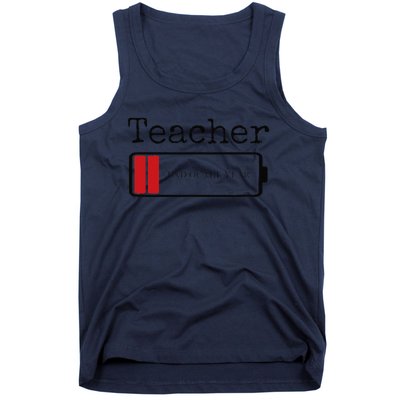 Teacher End Of The Year Drained Tank Top