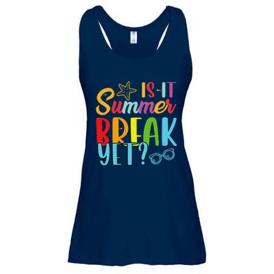 Teacher End Of Year Is It Summer Break Yet Last Day Funny Ladies Essential Flowy Tank