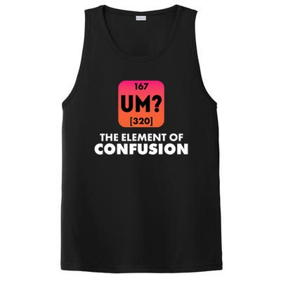 The Element Of Confusion Periodic Science Funny PosiCharge Competitor Tank