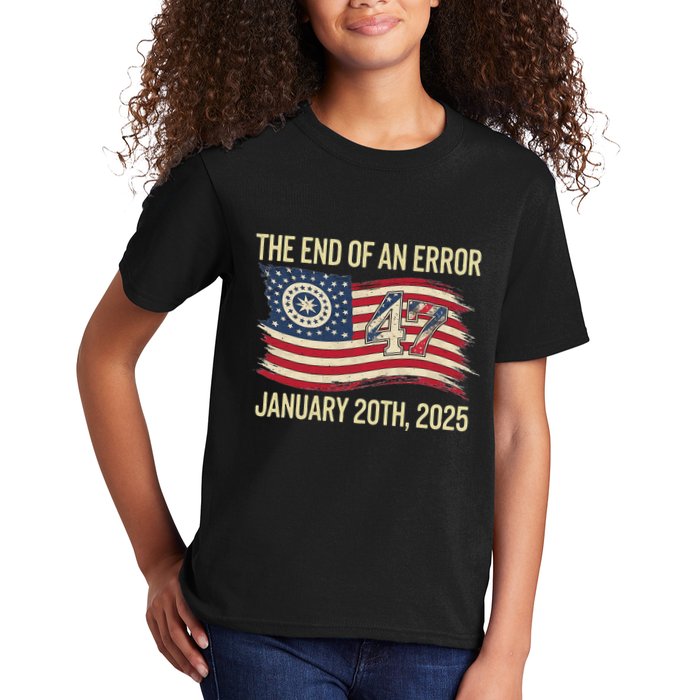 The End Of An Error January 20 2025 Inauguration Kids T-Shirt