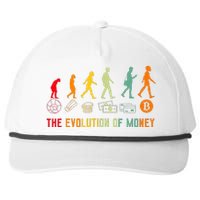 The Evolution Of Money Bitcoin Btc Crypto Cryptocurrency Snapback Five-Panel Rope Hat