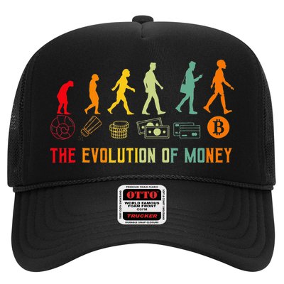 The Evolution Of Money Bitcoin Btc Crypto Cryptocurrency Trucker Hat