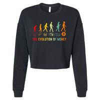 The Evolution Of Money Bitcoin Btc Crypto Cryptocurrency Cropped Pullover Crew