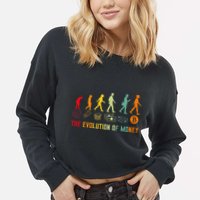 The Evolution Of Money Bitcoin Btc Crypto Cryptocurrency Cropped Pullover Crew