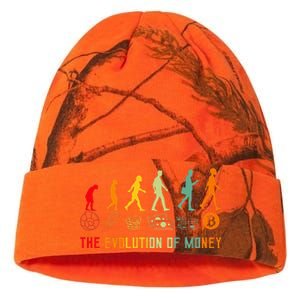 The Evolution Of Money Bitcoin Btc Crypto Cryptocurrency Kati Licensed 12" Camo Beanie