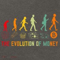 The Evolution Of Money Bitcoin Btc Crypto Cryptocurrency Cotton Canvas Backpack