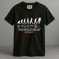 The Evolution Of Money Bitcoin Ripple Xrp To The Moon Garment-Dyed Heavyweight T-Shirt