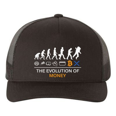 The Evolution Of Money Bitcoin Ripple Xrp To The Moon Yupoong Adult 5-Panel Trucker Hat