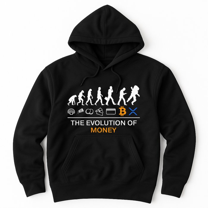The Evolution Of Money Bitcoin Ripple Xrp To The Moon Hoodie