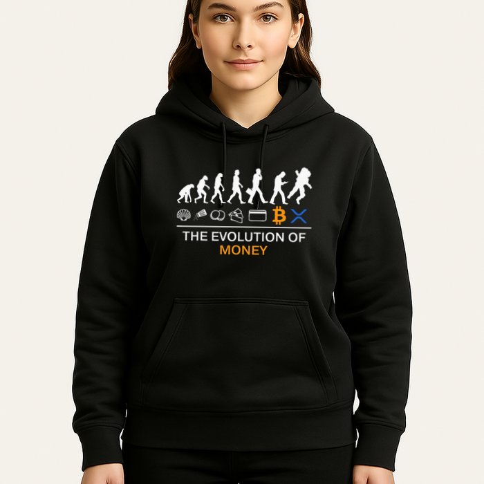 The Evolution Of Money Bitcoin Ripple Xrp To The Moon Hoodie