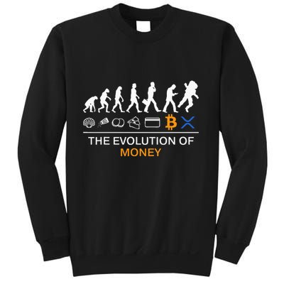 The Evolution Of Money Bitcoin Ripple Xrp To The Moon Sweatshirt