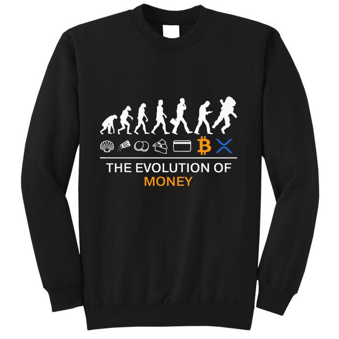 The Evolution Of Money Bitcoin Ripple Xrp To The Moon Sweatshirt