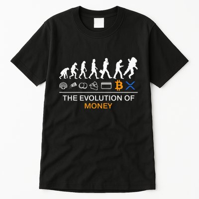 The Evolution Of Money Bitcoin Ripple Xrp To The Moon Tall T-Shirt