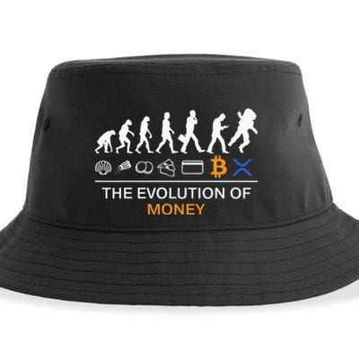 The Evolution Of Money Bitcoin Ripple Xrp To The Moon Sustainable Bucket Hat