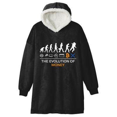 The Evolution Of Money Bitcoin Ripple Xrp To The Moon Hooded Wearable Blanket