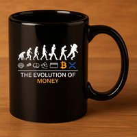 The Evolution Of Money Bitcoin Ripple Xrp To The Moon 11oz C Handle Ceramic Mug