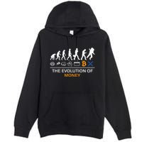 The Evolution Of Money Bitcoin Ripple Xrp To The Moon Premium Pullover Hoodie