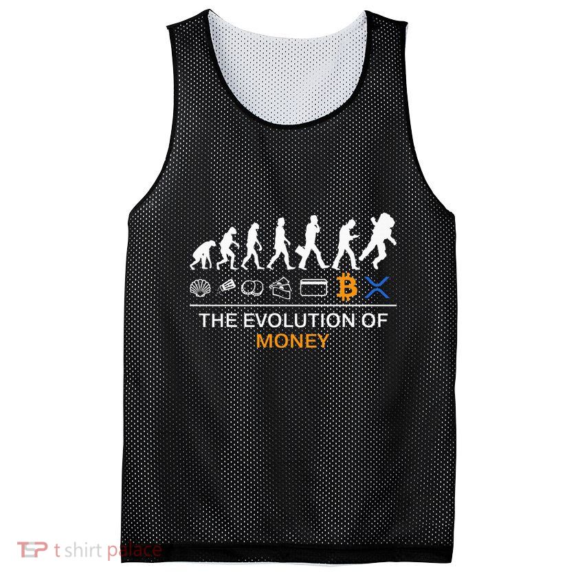 The Evolution Of Money Bitcoin Ripple Xrp To The Moon Mesh Reversible Basketball Jersey Tank