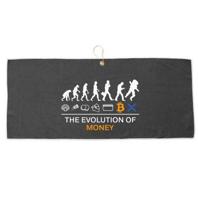 The Evolution Of Money Bitcoin Ripple Xrp To The Moon Large Microfiber Waffle Golf Towel