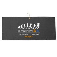 The Evolution Of Money Bitcoin Ripple Xrp To The Moon Large Microfiber Waffle Golf Towel