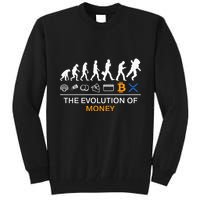 The Evolution Of Money Bitcoin Ripple Xrp To The Moon Tall Sweatshirt