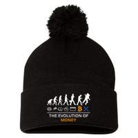 The Evolution Of Money Bitcoin Ripple Xrp To The Moon Pom Pom 12in Knit Beanie