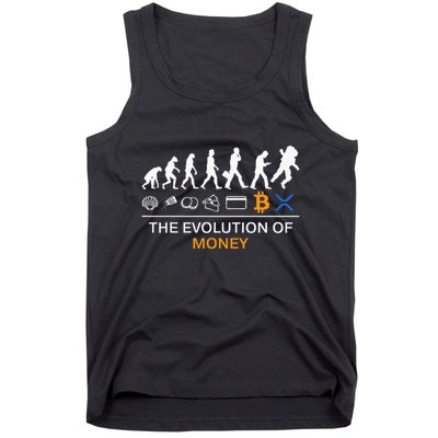 The Evolution Of Money Bitcoin Ripple Xrp To The Moon Tank Top