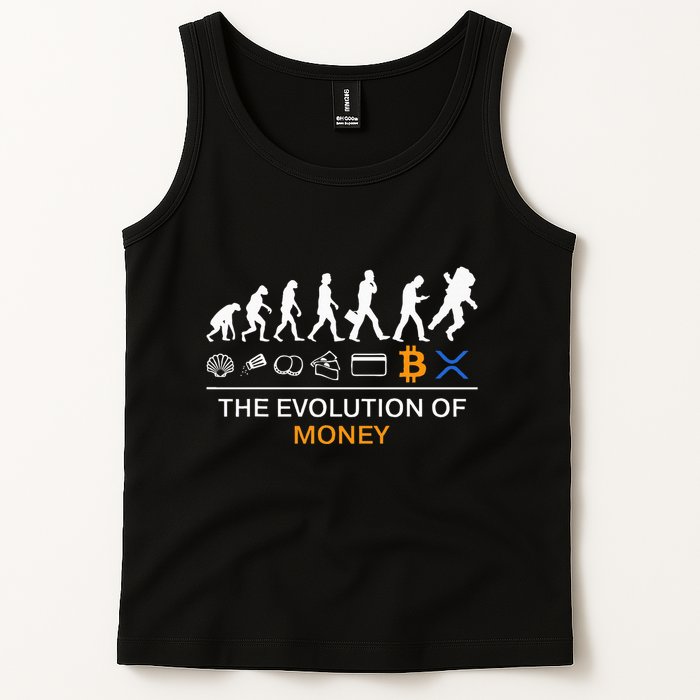 The Evolution Of Money Bitcoin Ripple Xrp To The Moon Tank Top