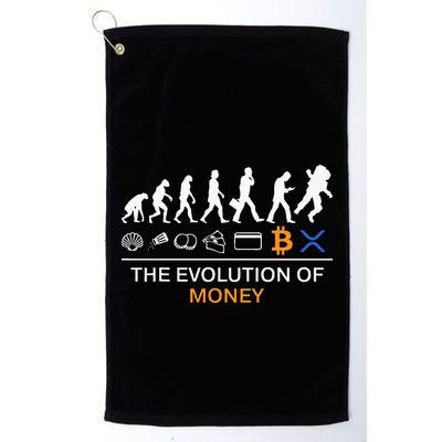 The Evolution Of Money Bitcoin Ripple Xrp To The Moon Golf Towel