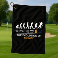 The Evolution Of Money Bitcoin Ripple Xrp To The Moon Golf Towel