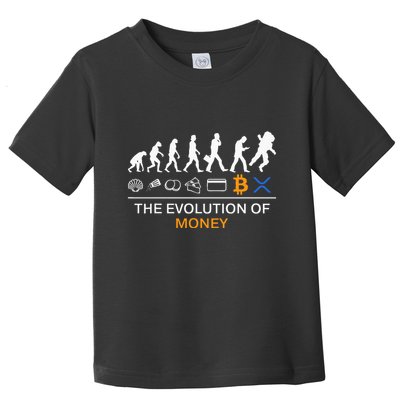 The Evolution Of Money Bitcoin Ripple Xrp To The Moon Toddler T-Shirt