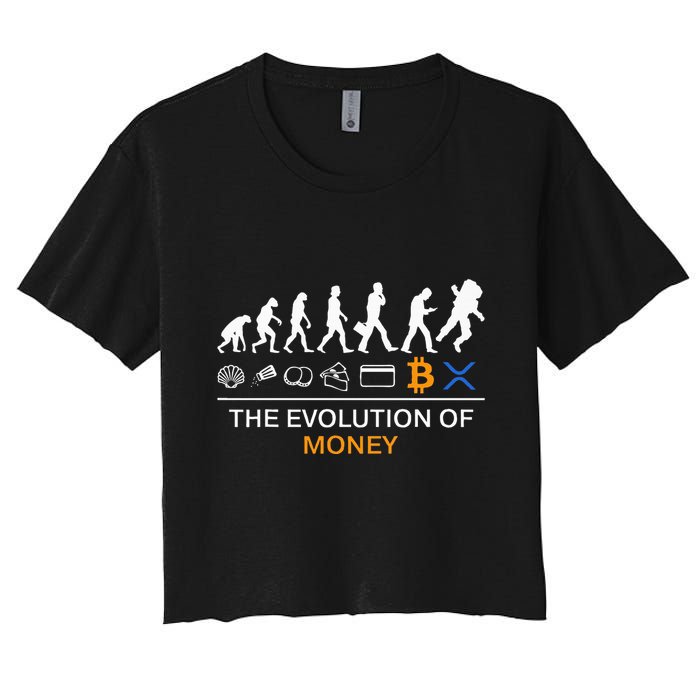 The Evolution Of Money Bitcoin Ripple Xrp To The Moon Crop Top
