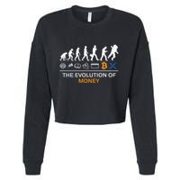 The Evolution Of Money Bitcoin Ripple Xrp To The Moon Cropped Pullover Crew