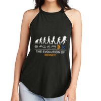 The Evolution Of Money Bitcoin Ripple Xrp To The Moon Women's Perfect Tri Rocker Tank