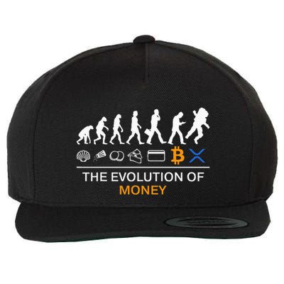 The Evolution Of Money Bitcoin Ripple Xrp To The Moon Wool Snapback Cap