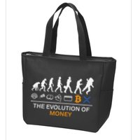 The Evolution Of Money Bitcoin Ripple Xrp To The Moon Zip Tote Bag