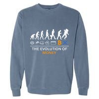 The Evolution Of Money Bitcoin Ripple Xrp To The Moon Garment-Dyed Sweatshirt