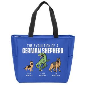 The Evolution Of A German Shepherd Dog Owner Pet Lover Zip Tote Bag