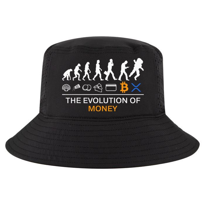 The Evolution Of Money Funny Bitcoin Ripple Xrp To The Moon Cool Comfort Performance Bucket Hat