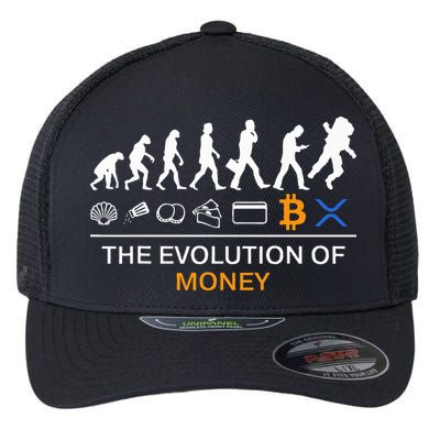 The Evolution Of Money Funny Bitcoin Ripple Xrp To The Moon Flexfit Unipanel Trucker Cap