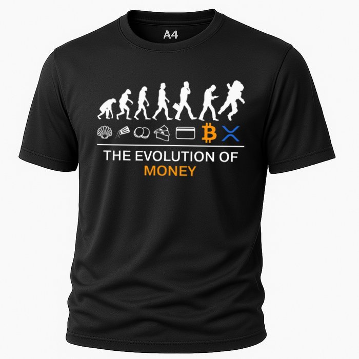 The Evolution Of Money Funny Bitcoin Ripple Xrp To The Moon Performance Shirt