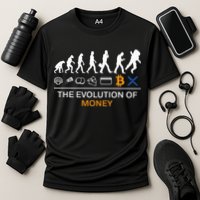 The Evolution Of Money Funny Bitcoin Ripple Xrp To The Moon Performance Shirt