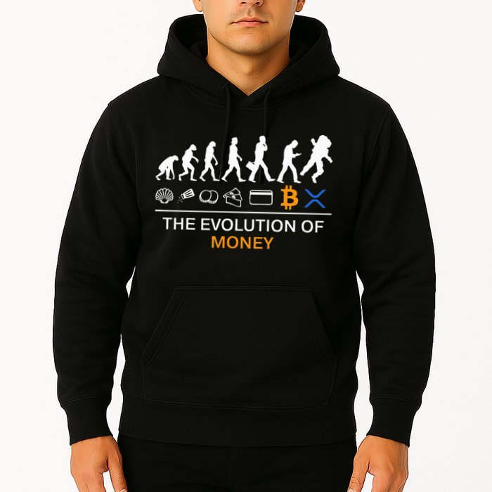 The Evolution Of Money Funny Bitcoin Ripple Xrp To The Moon Hoodie